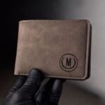 Men's Leather Wallet with M Logo