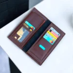 Men's Long Leather Wallet Clutch - Image 2