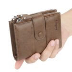 Baellerry Buffalo Leather Trifold Wallet - Image 3